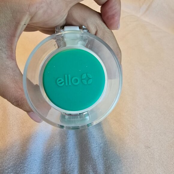 Ello Syndicate Glass Water Bottle Green 20-ounce Reusable Drink Flip Top Lid GUC - Picture 8 of 12